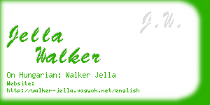 jella walker business card